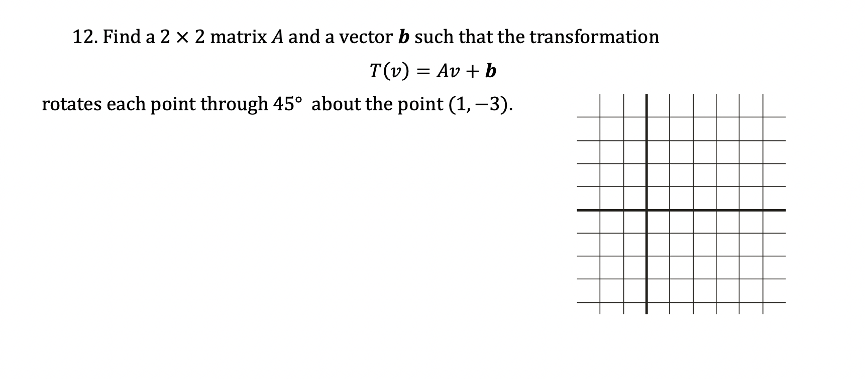 Solved Find a 2×2 ﻿matrix A and a vector b ﻿such that the | Chegg.com