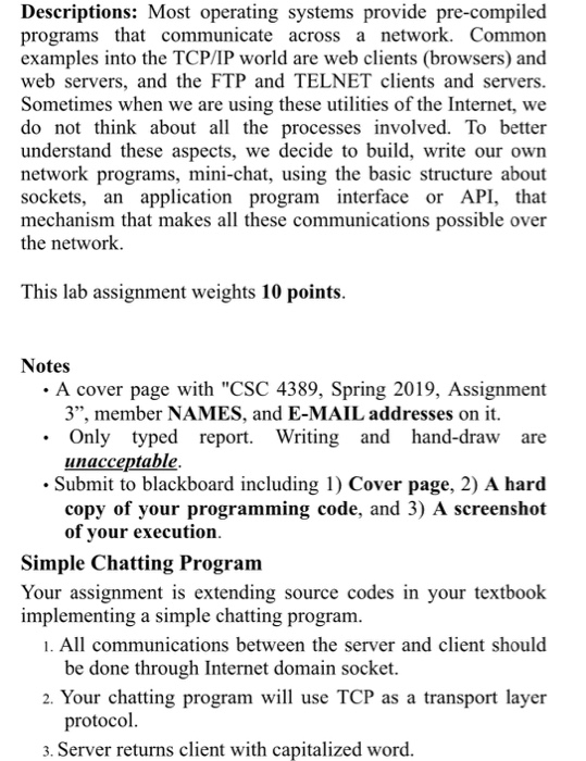 Solved Server Program import java.net.*; import java.lang.*; | Chegg.com