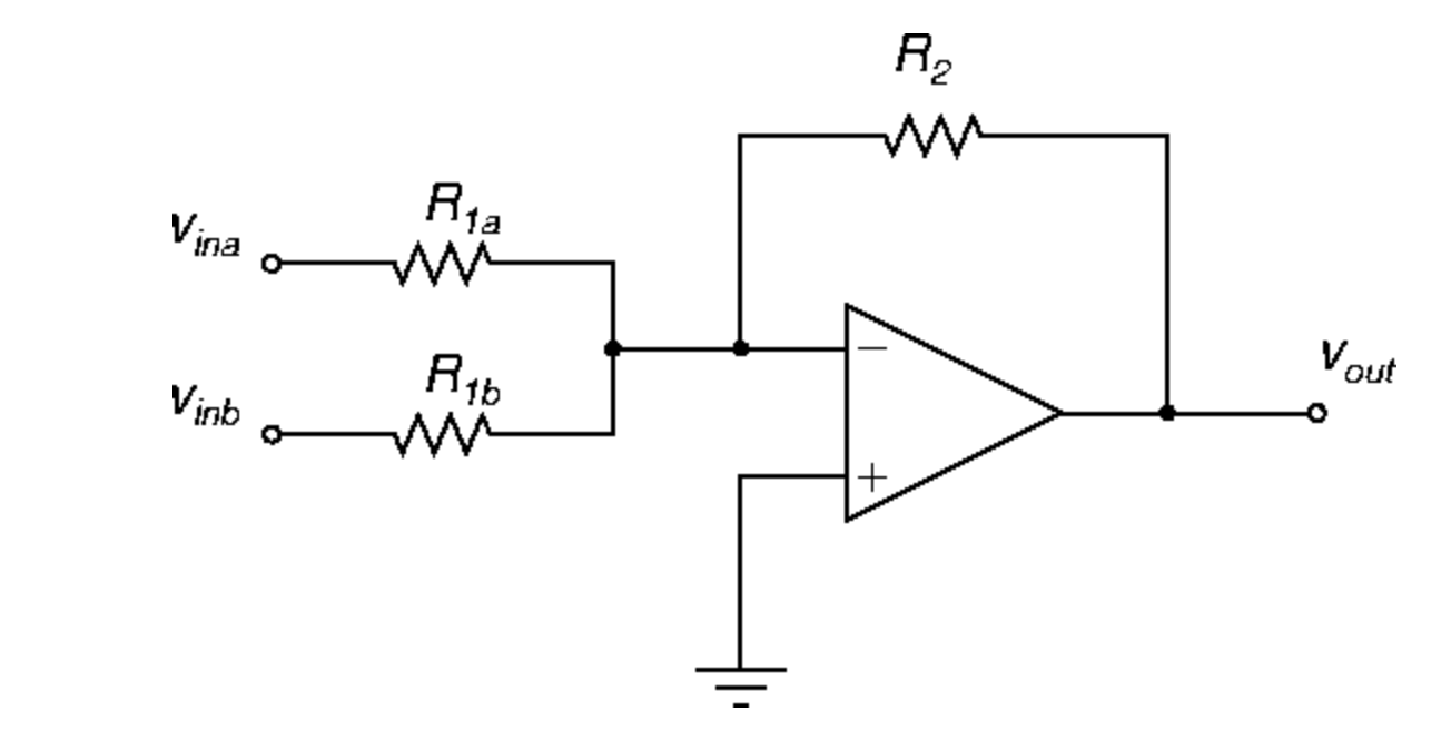 I designed a summing amplifier that could amplify a | Chegg.com