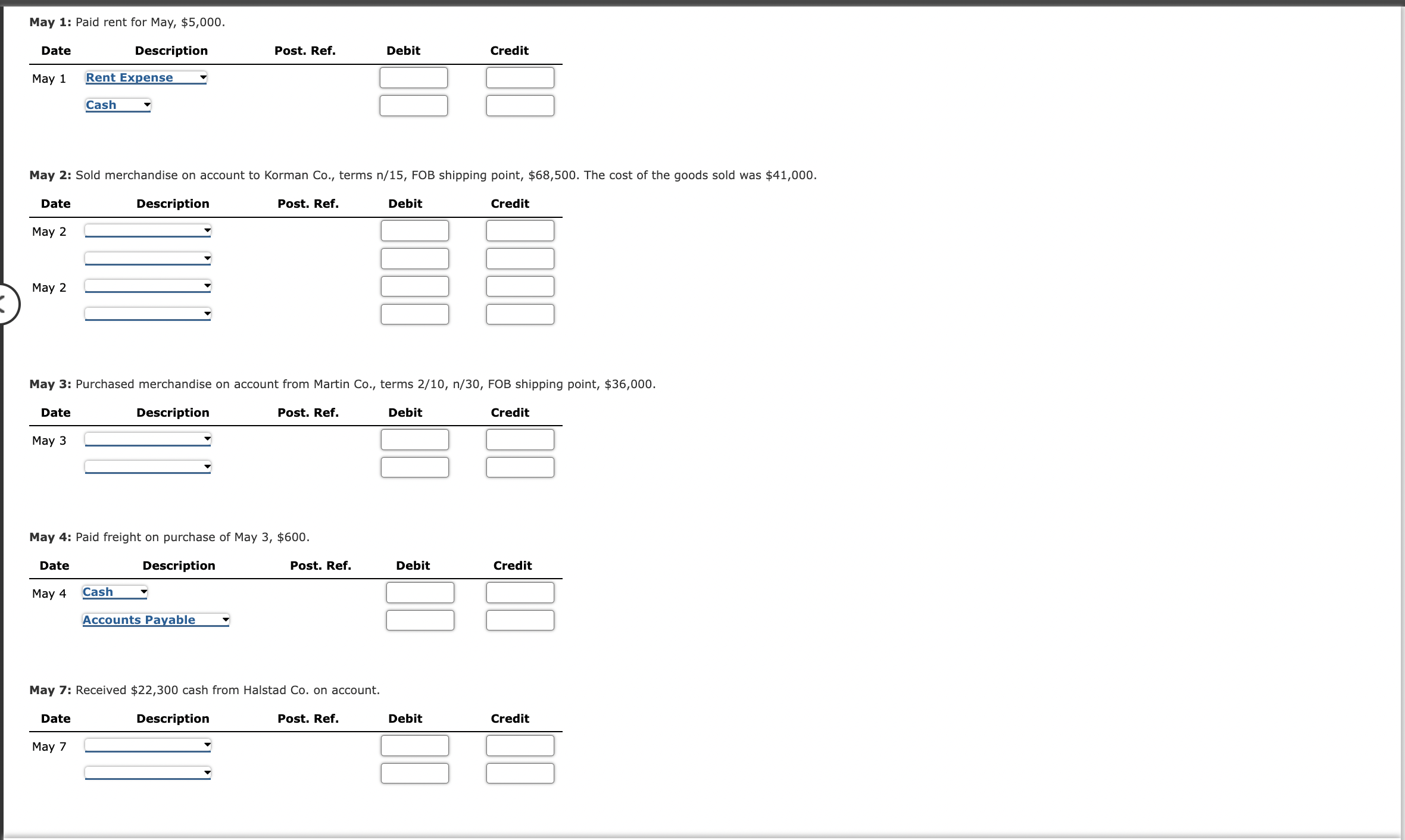 part-1-journalize-the-transactions-below-for-may-chegg