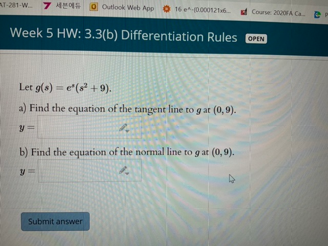 Solved Week 5 HW: 3.3(b) Differentiation Rules OPEN Compute | Chegg.com