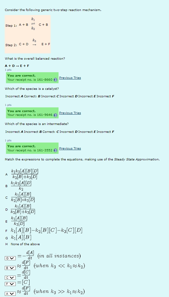 Solved Consider the following generic two-step reaction | Chegg.com