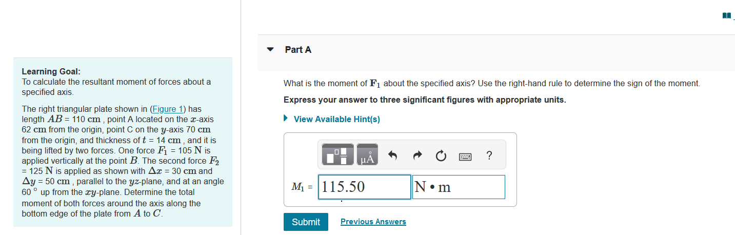 Solved Learning Goal: To Calculate The Resultant Moment Of | Chegg.com