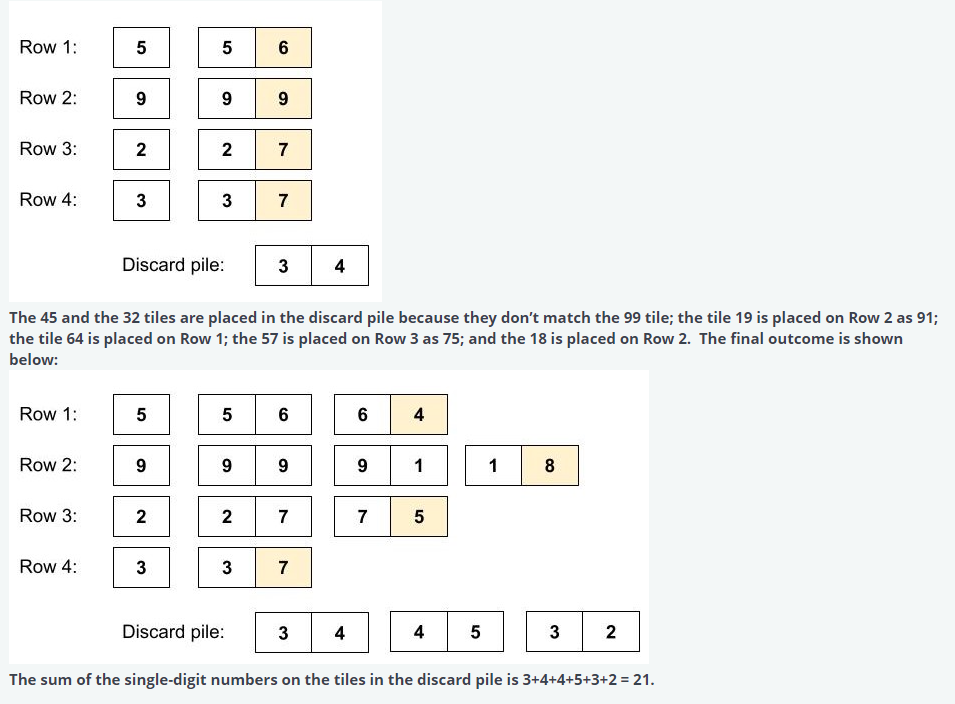 Solved ACSL Tiles is a one-person game played with | Chegg.com