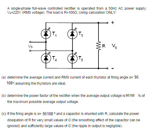 single phase full wave rectifier