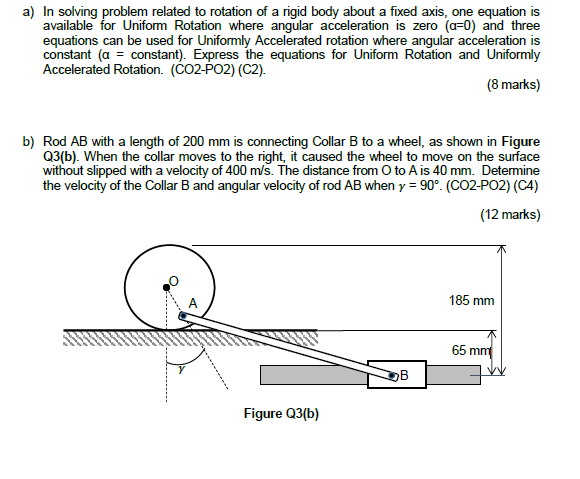 Solved In Solving Problem Related To Rotation Of A Rigid | Chegg.com