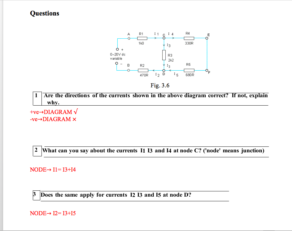 Solved Practical 1 Let us now investigate the currents and | Chegg.com