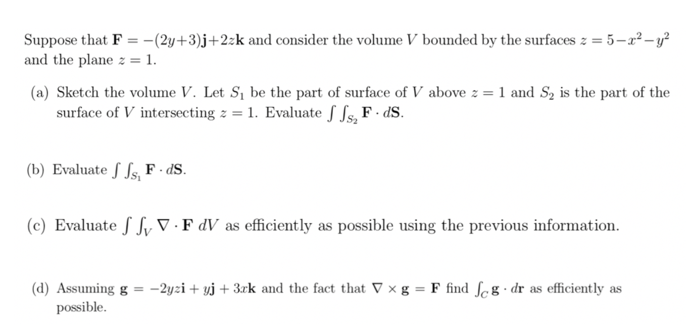 Solved Suppose That F 2y 3 J 2zk And Consider The Vol Chegg Com