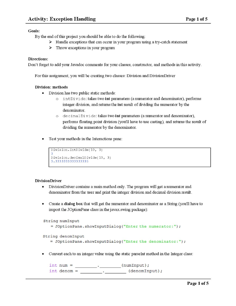 Solved I need help with this JAVA activity. I am not | Chegg.com