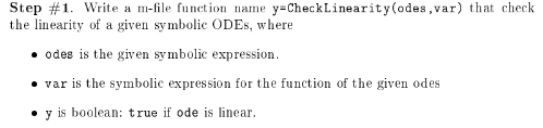 Solved Step \# 1 . Write a m-file function named | Chegg.com