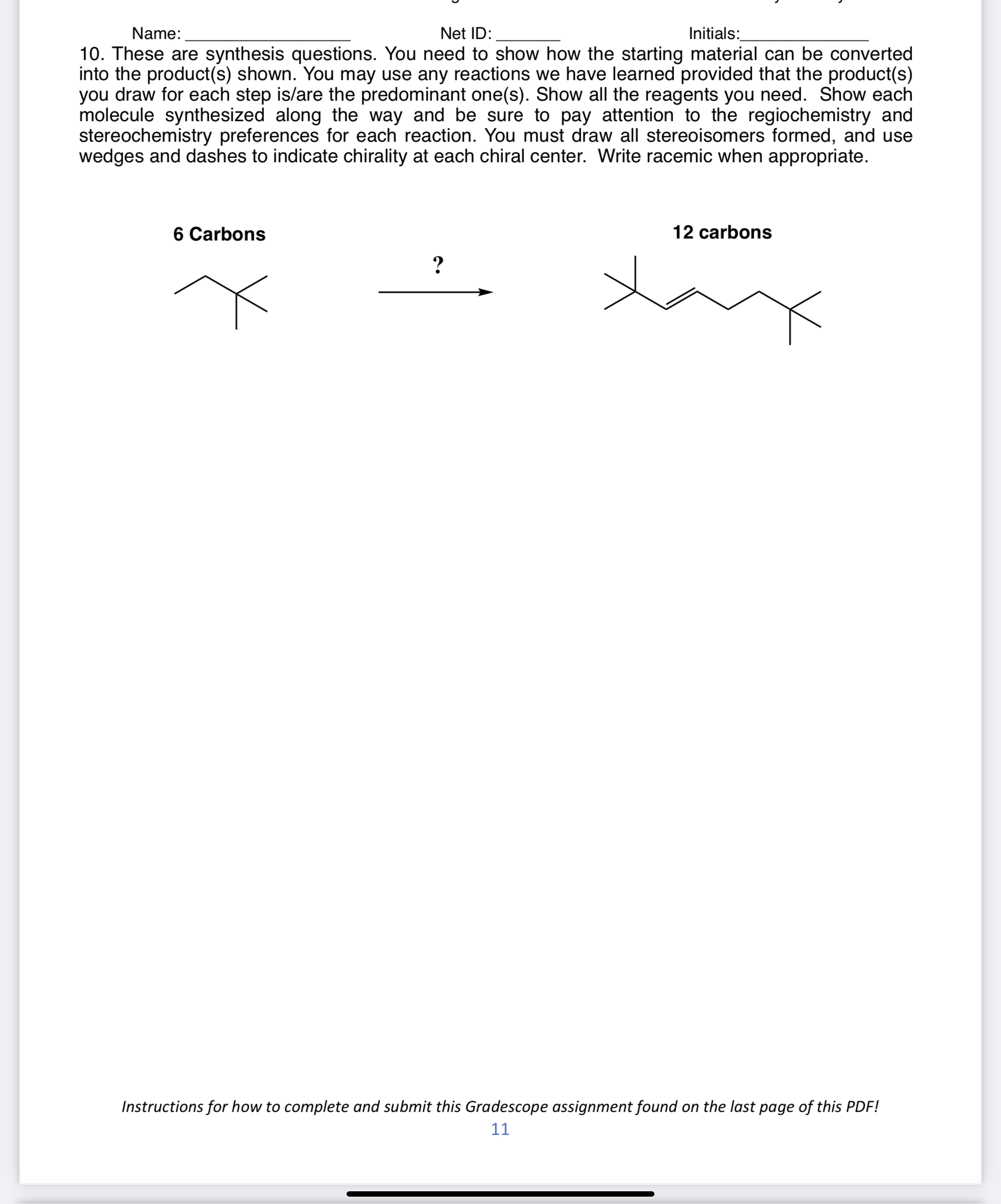 Solved These are syntnesis questions. You need to show how | Chegg.com