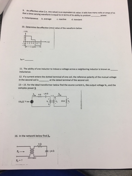 solved-9-an-effective-value-le-rms-value-is-an-chegg