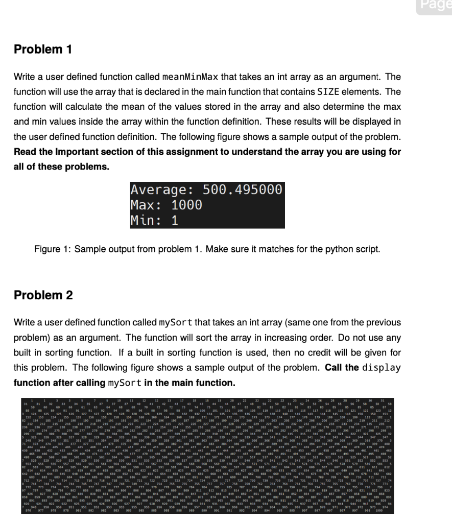 Solved i need help with problem 1 and 2, and the codes need | Chegg.com