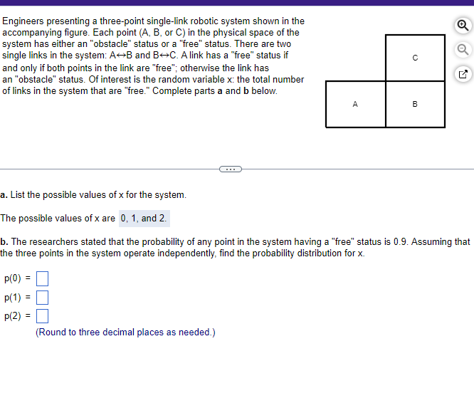 Solved Engineers presenting a three-point single-link | Chegg.com