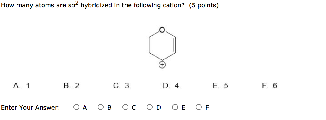 Solved How many atoms are sp2 hybridized in the following | Chegg.com
