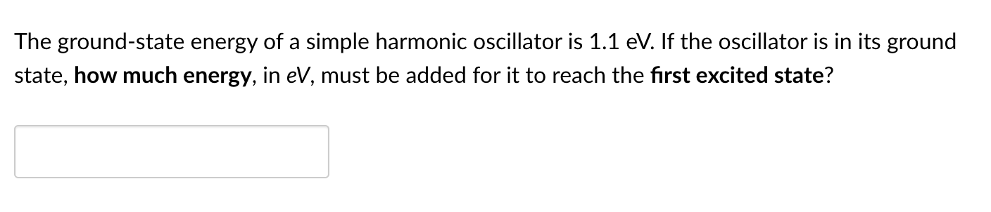 ground state energy of simple harmonic oscillator