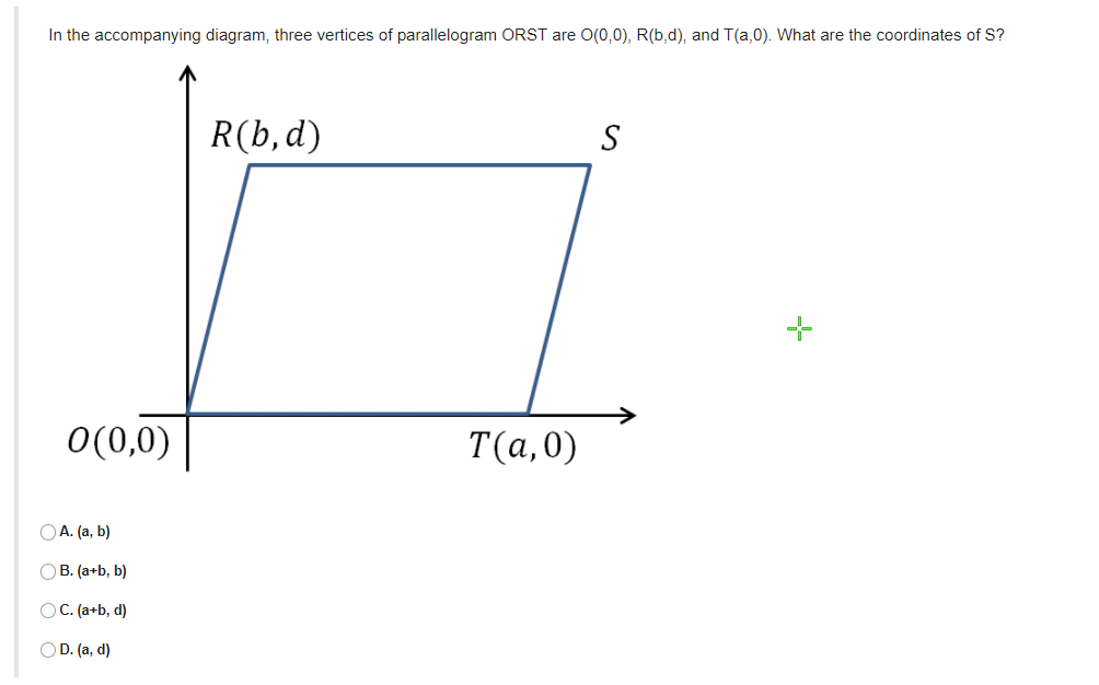 Solved In the diagram, three vertices of