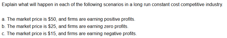 Solved Explain what will happen in each of the following | Chegg.com
