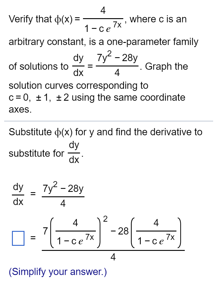 Solved: Write A Differential Equation That Fits The Physic... | Chegg.com
