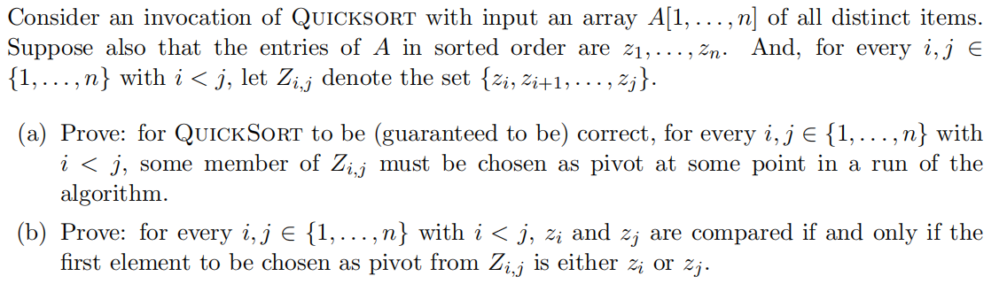 The following procedure implements quicksort. | Chegg.com