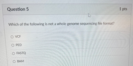 Solved Which of the following is not a whole genome | Chegg.com