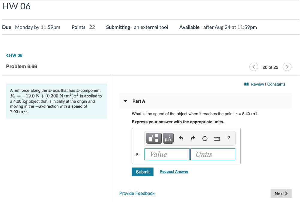 Solved HW 06 Due Monday by 11:59pm Points 22 Submitting an | Chegg.com