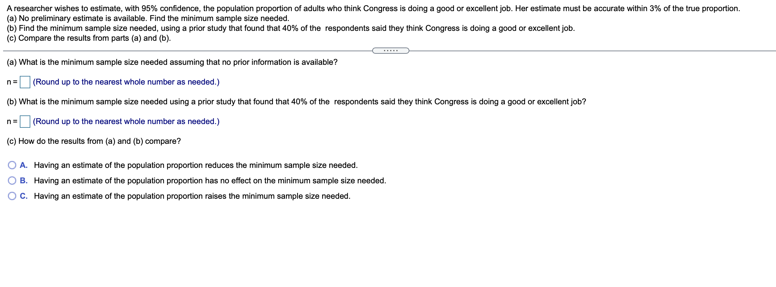 Solved A researcher wishes to estimate, with 95 confidence,