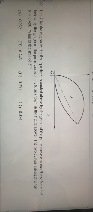 Solved Let S Be The Region In The First Quadrant Bounded