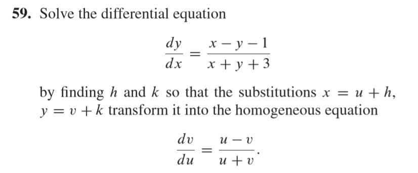 Solved 59 Solve The Differential Equation Dy X Y 1 Dx Chegg Com