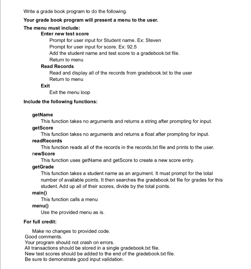 Solved This is the assignment (using PYTHON). And this is | Chegg.com