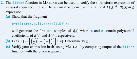 Solved 29. The z-transform of a signal x[n] is given by | Chegg.com