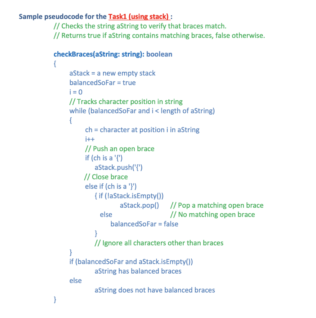Solved 1. Using STL stack class, implement in C++ the | Chegg.com