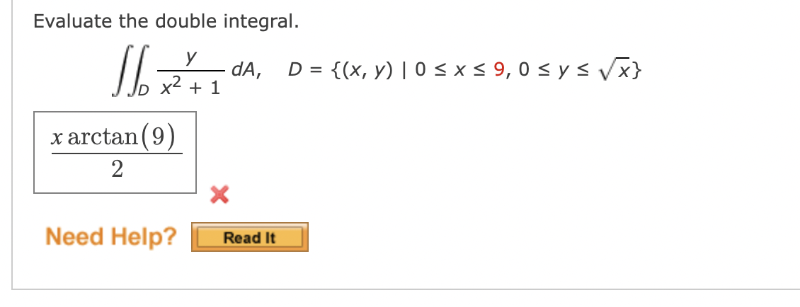 Solved Evaluate The Double Integral Chegg Com   Php5pTtyE