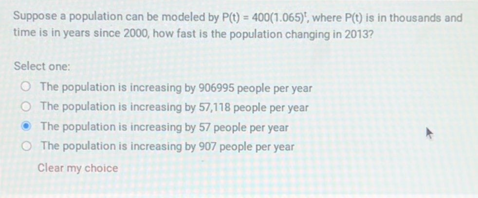 Solved Suppose A Population Can Be Modeled By | Chegg.com