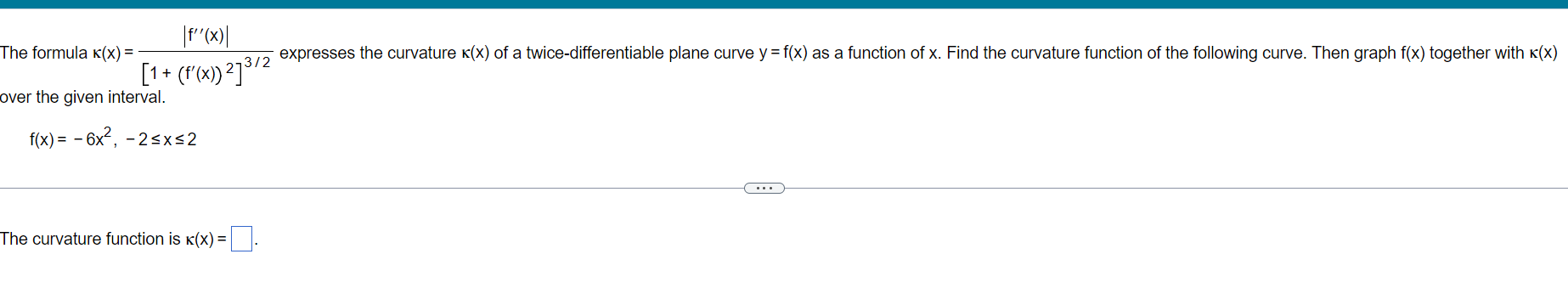 Solved expresses the curvature k(x) of a | Chegg.com