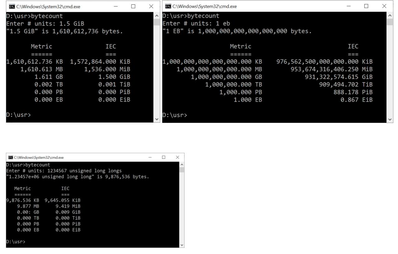 Solved C17 Or C Console Application That Converts Storage Chegg Com