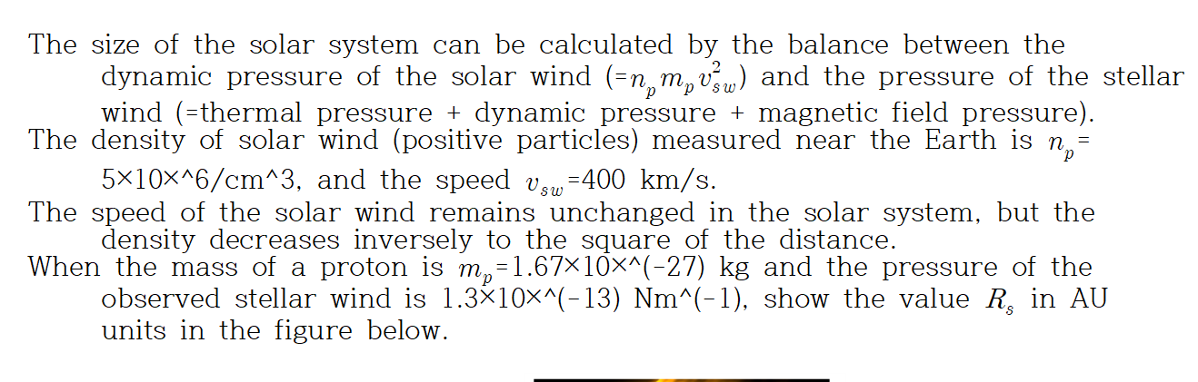 Solved The size of the solar system can be calculated by the | Chegg.com