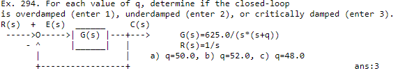 Solved Ex. 294. For each value of q, determine if the | Chegg.com
