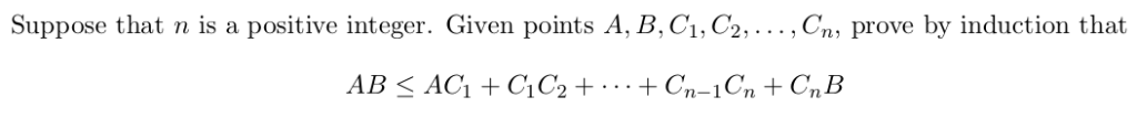 Solved Suppose that n is a positive integer. Given points A, | Chegg.com