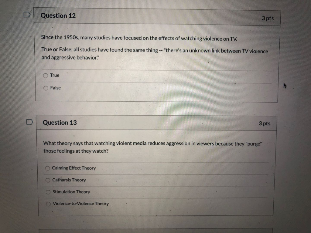 Solved Question 12 3 Pts Since The 1950s Many Studies Have Chegg