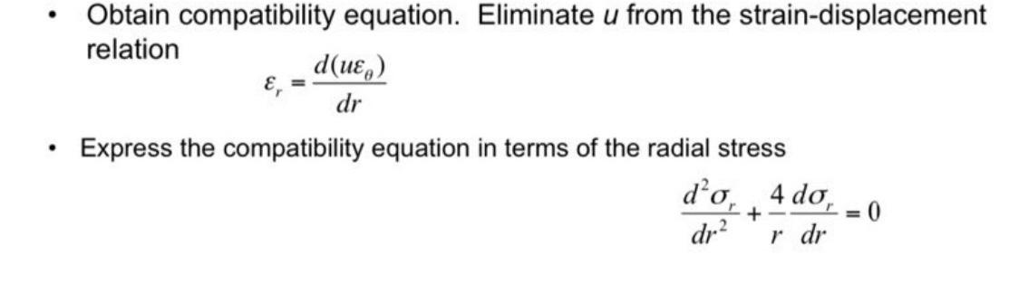 - Obtain compatibility equation. Eliminate u from the | Chegg.com