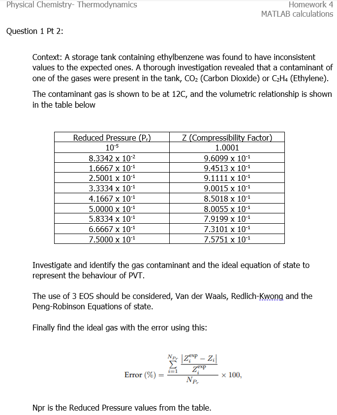 thermodynamics homework answers