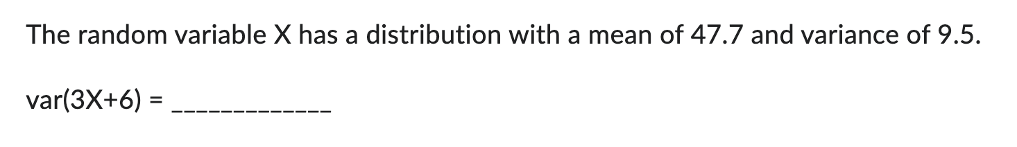 Solved The random variable X has a distribution with a mean | Chegg.com