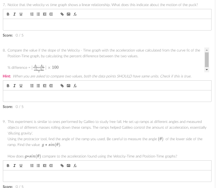 Solved Time position Velocity s variable cm variable cm/s | Chegg.com