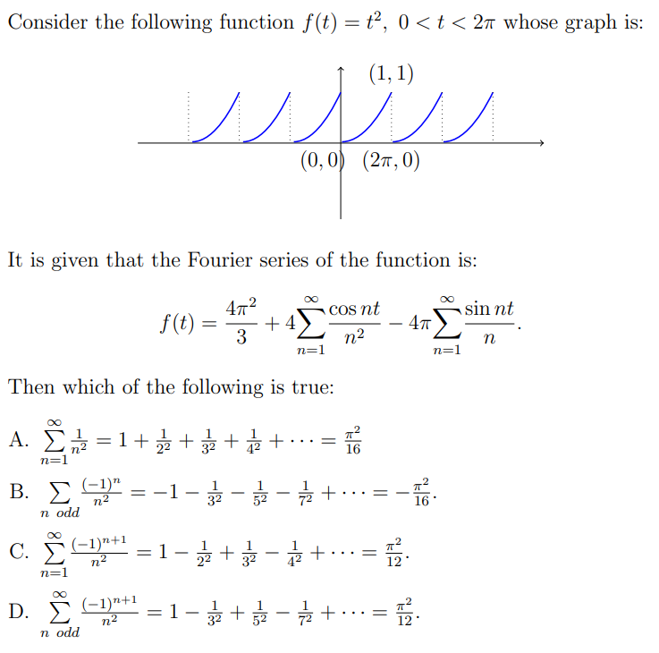 Solved Consider the following function f(t)=t2,0 | Chegg.com