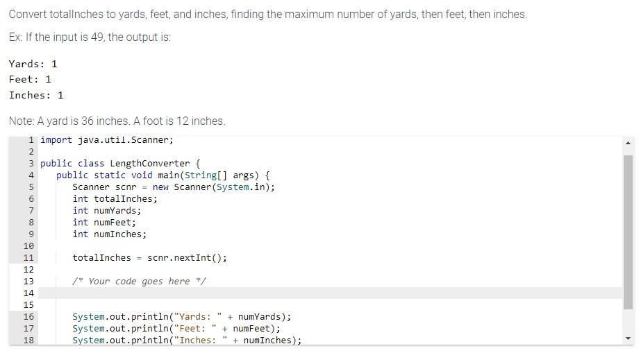 Solved Convert totallnches to yards, feet, and inches, | Chegg.com
