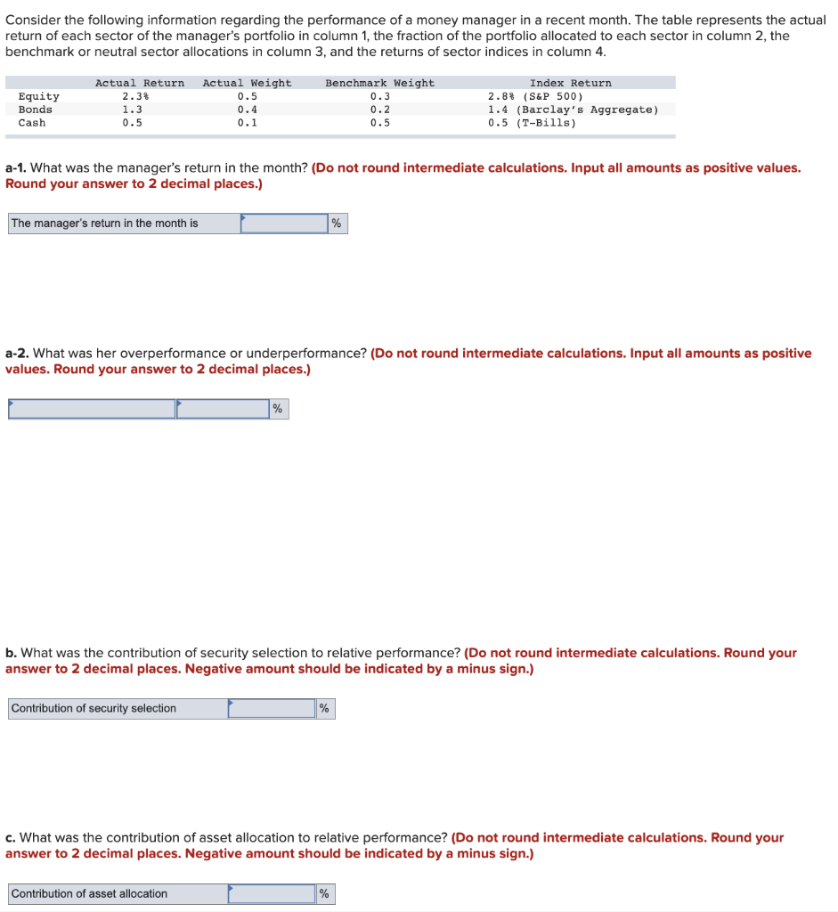 Solved Consider the following information regarding the | Chegg.com