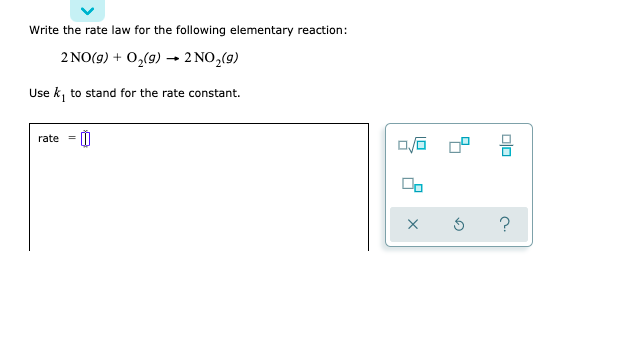 Solved Write The Rate Law For The Following Elementary Re Chegg Com