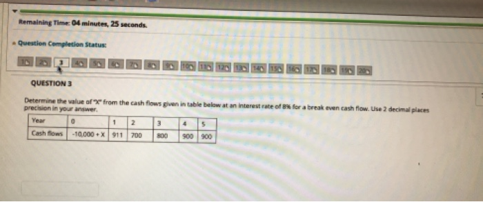 Solved Remaining Time: 04 minutes, 25 seconds. Question | Chegg.com
