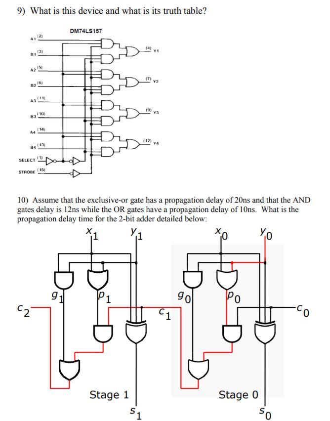 Solved 9) What is this device and what is its truth table? | Chegg.com